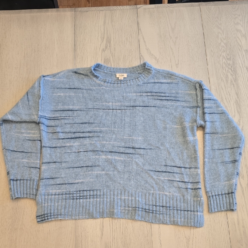 a.n.a Sky Blue Knit Top